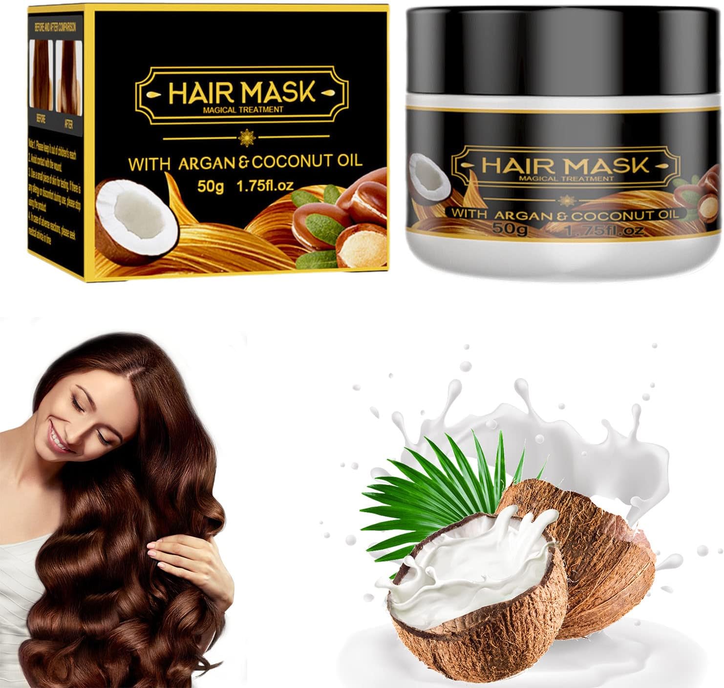 ArganGlow Hair Mask™ | Ervaar zijdezacht en gehydrateerd haar met dit diep conditionerende wonder!